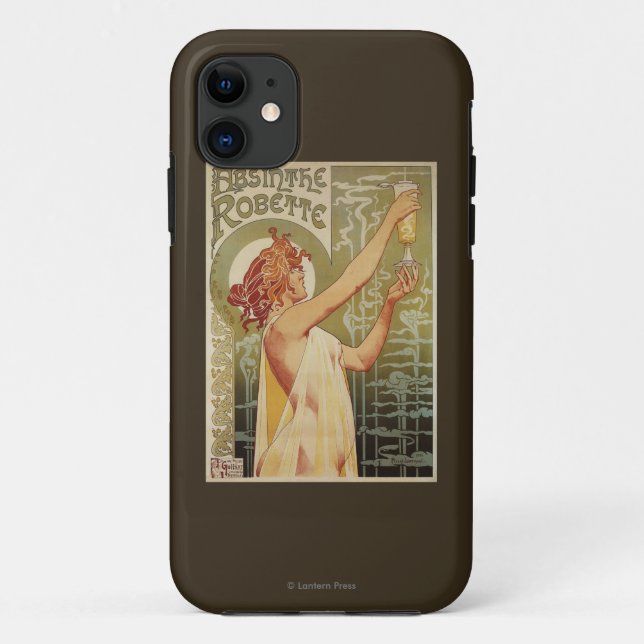 Robette Absinthe-Werbeplakat Case-Mate iPhone Hülle (Rückseite)