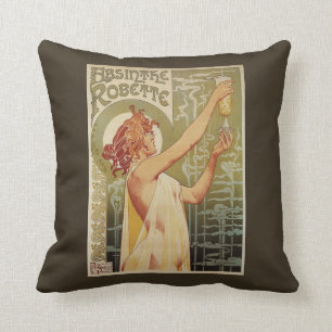 Robette Absinthe-Werbeplakat Kissen