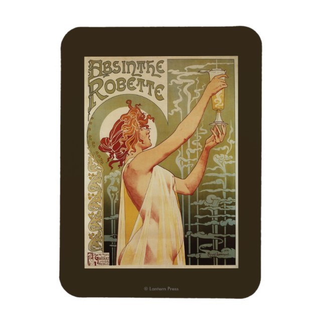 Robette Absinthe-Werbeposter Magnet (Vertikal)