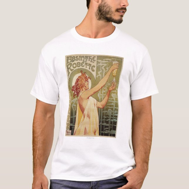 Robette Wermut-Anzeige-Plakat T-Shirt (Vorderseite)