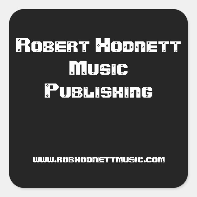 ROBHODNETTMUSIK STICKER (Vorderseite)