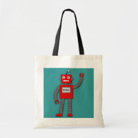 Robi die Retro Roboter-Tasche