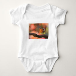 Robin auf einem Zweig Baby Strampler