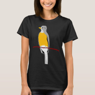 Robin Bird auf Baumzweig T-Shirt