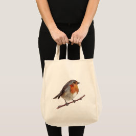 Robin Bird (Erithacus rubecula) Tote Bag Tragetasche