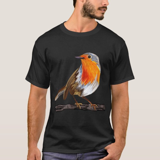 Robin Bird T-Shirt (Vorderseite)