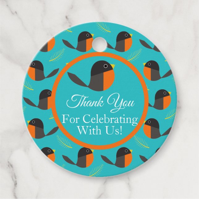 Robin Birds Geschenkanhänger (Vorderseite)