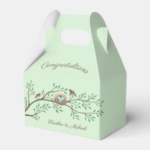 Robin Birds Nest Eggs Spring Baby Dusche Geschenkschachtel
