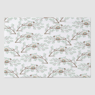 Robin Birds Nest Eggs Spring Baby Dusche Seidenpapier