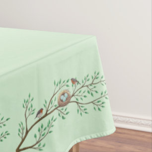 Robin Birds Nest Eggs Spring Baby Dusche Tischdecke