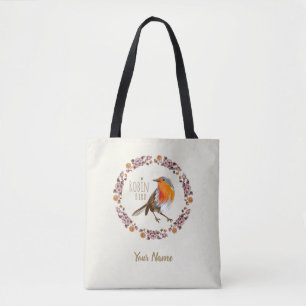 Robin Botanische Vintage Blume für Vogelliebhaber