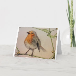 Robin Christmas card Feiertagskarte