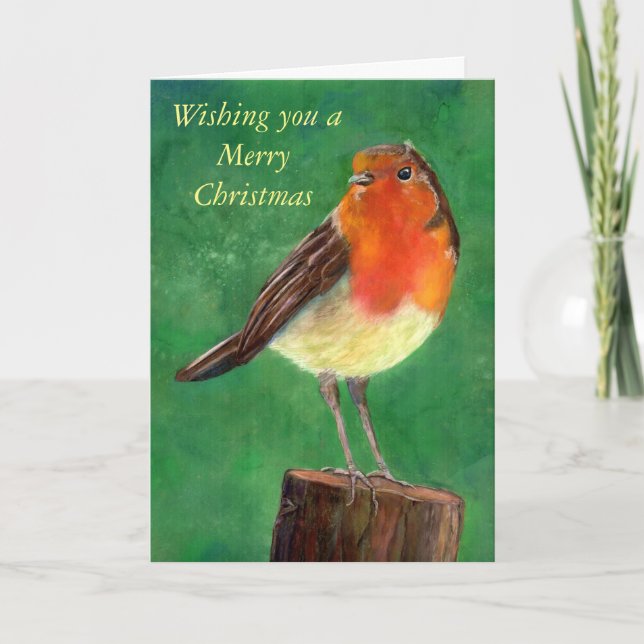 Robin Christmas cards (a422) Feiertagskarte (Vorderseite)