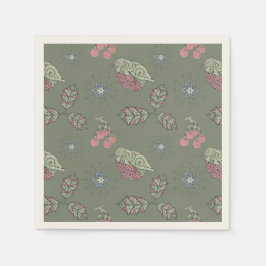 Robin Christmas Doodle Servietten