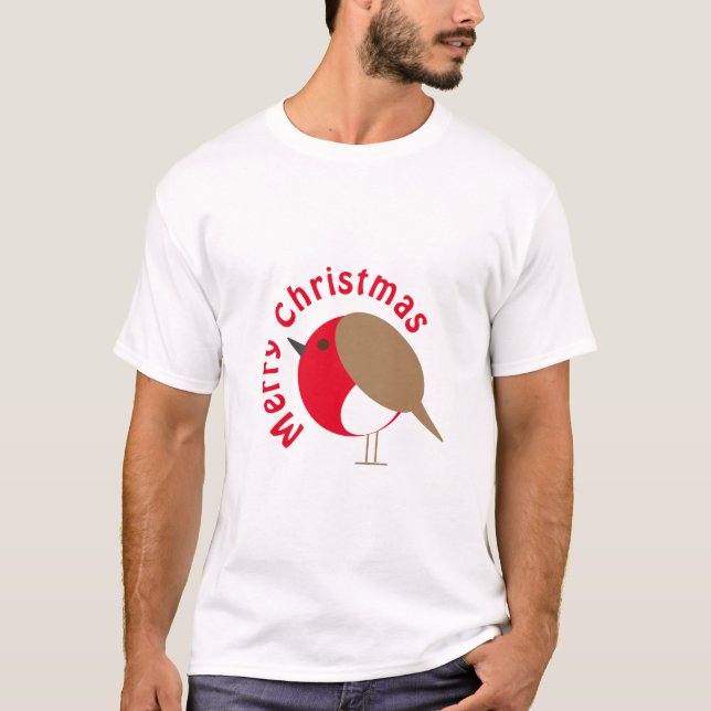 Robin Christmas T - Shirt (Vorderseite)