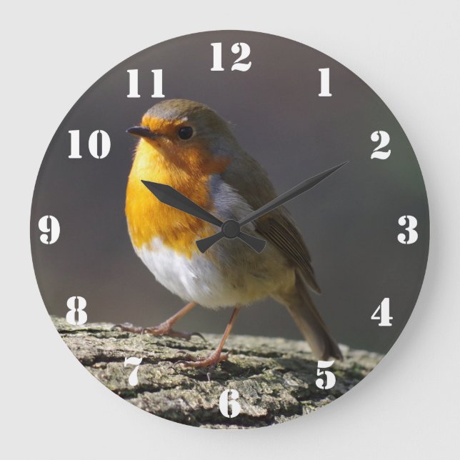 Robin Clock Große Wanduhr (Vorderseite)