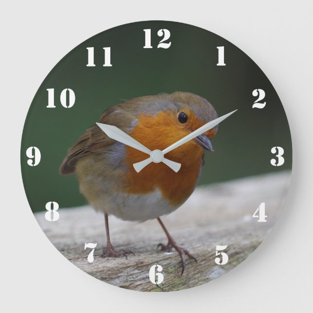 Robin Clock Große Wanduhr (Vorderseite)