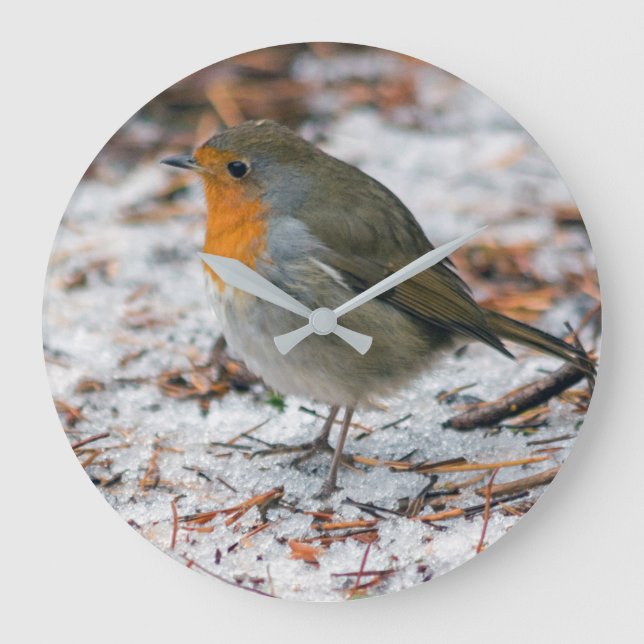 Robin Clock Große Wanduhr (Vorderseite)