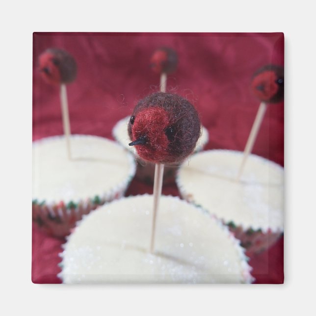 Robin Cupcakes Magnet (Vorne)