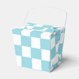 Robin Egg Blau mit weißem Quadrat Ausstieg Geschenkschachtel