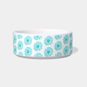 Robin Egg Blue Daisy Print, Hippie Blume Muster Napf