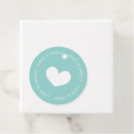 Robin Egg Blue Liebe ist süße Hochzeit Geschenkanhänger