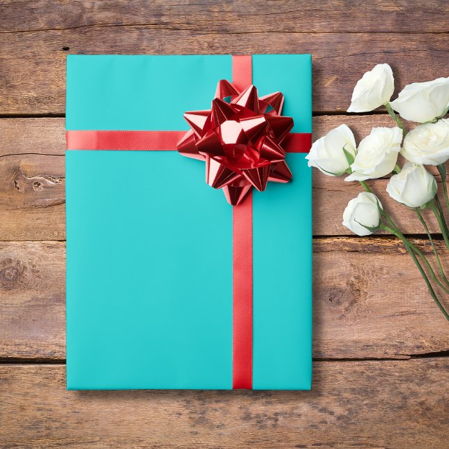 Robin Egg Blue Solid Color | Classic | elegant Geschenkpapier (Von Creator hochgeladen)