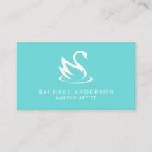 Robin Egg Blue Swan Logo Minimalistisch