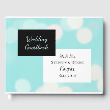 Robin Egg Blue und Black Elegante Wedding