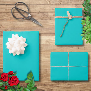 Robin-Ei-Blau Einheitliche Farbe   Klassisch   Ele Geschenkpapier Set