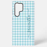 Robin-Ei-Blau-Gingham-Mädchen-Signatur