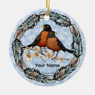 Robin Filiale Keramik Ornament