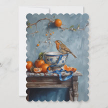 Robin - Flache Einladung Größe: 12,7 cm x 17,8 cm