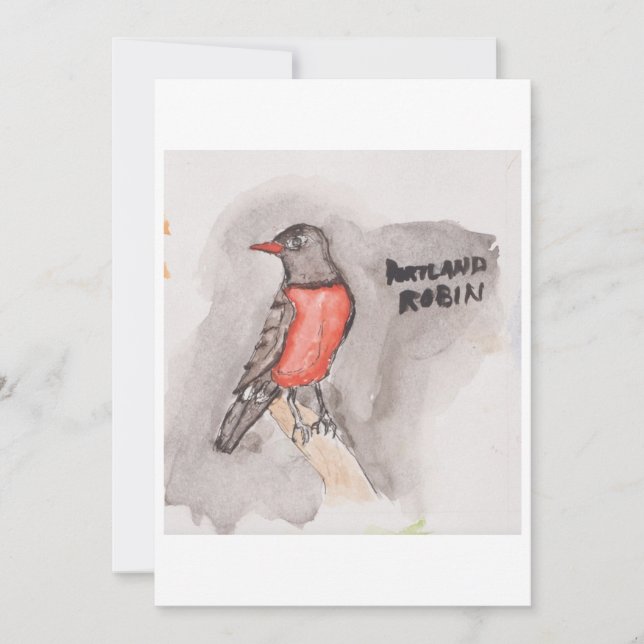 Robin Greeting Card Einladung (Vorderseite)