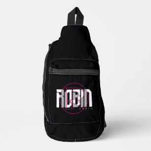 Robin Hi-Tech Name Grafik Crossbody Bag