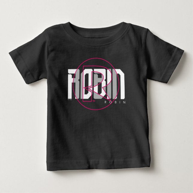 Robin Hi-Tech Name Graphic Baby T-shirt (Vorderseite)