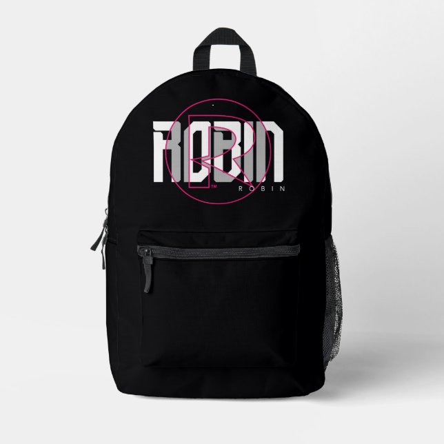 Robin Hi-Tech Name Graphic Bedruckter Rucksack (Vorderseite)
