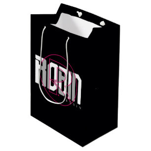 Robin Hi-Tech Name Graphic Mittlere Geschenktüte