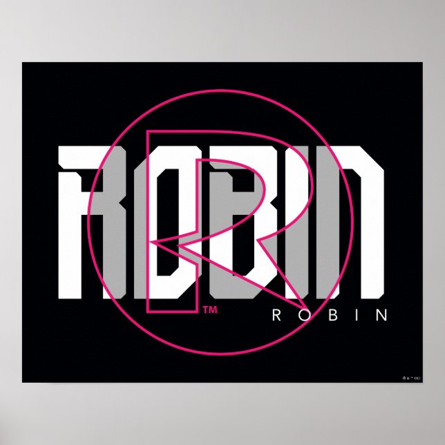 Robin Hi-Tech Name Graphic Poster (Vorne)