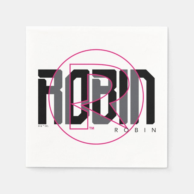 Robin Hi-Tech Name Graphic Serviette (Vorderseite)