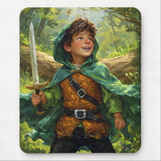 Robin Hood als Kind dargestellt Mousepad