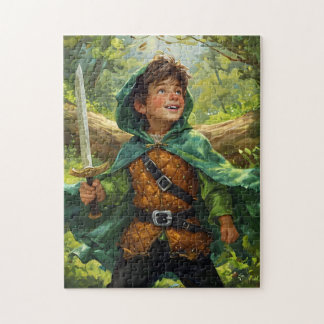 Robin Hood als Kind dargestellt Puzzle