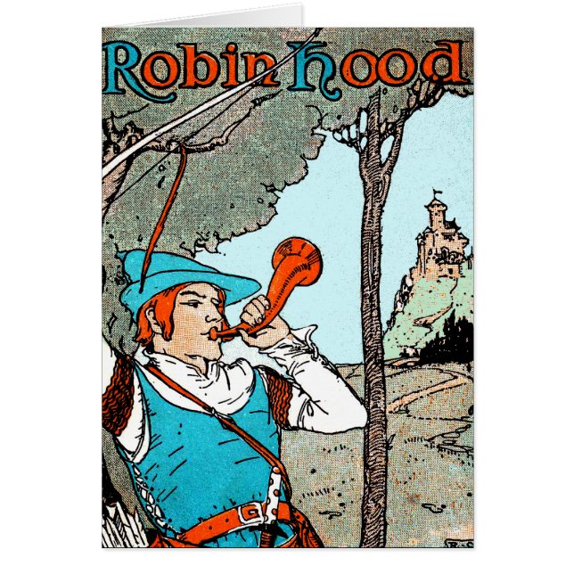 Robin Hood Antique Illustration frohe Männer (Vorne)