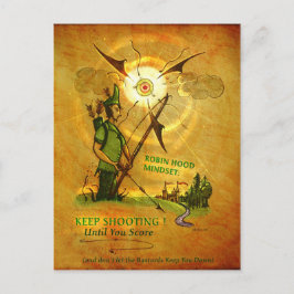 Robin Hood ermutigend Postcard Postkarte