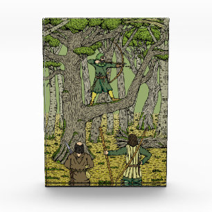 Robin Hood im Sherwood-Wald Fotoblock