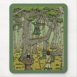 Robin Hood im Sherwood-Wald Mousepad