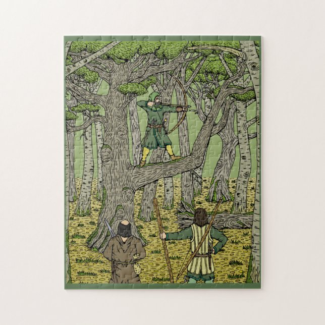 Robin Hood im Sherwood-Wald Puzzle (Vertikal)
