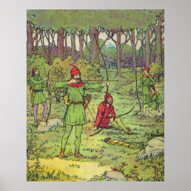 Robin Hood im Wald  Poster (Vorne)