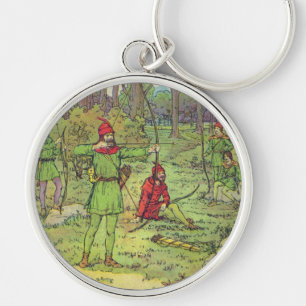 Robin Hood im Wald Schlüsselanhänger