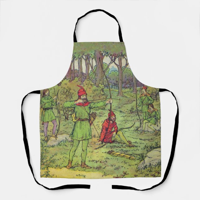Robin Hood im Wald  Schürze (Vorderseite)